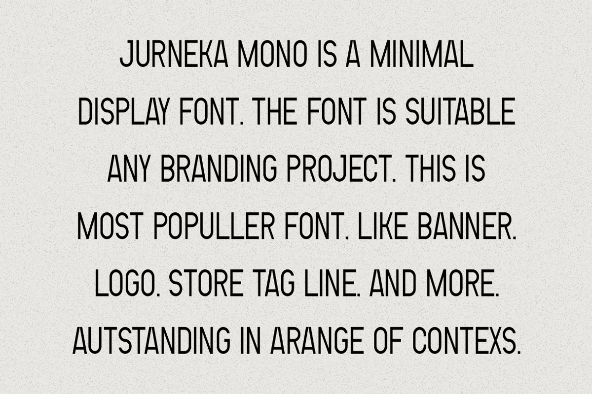 Jurneka Mono - Modern Sans Font, a Sans Serif Font by QR Design Studio (Photo 3 of 6)