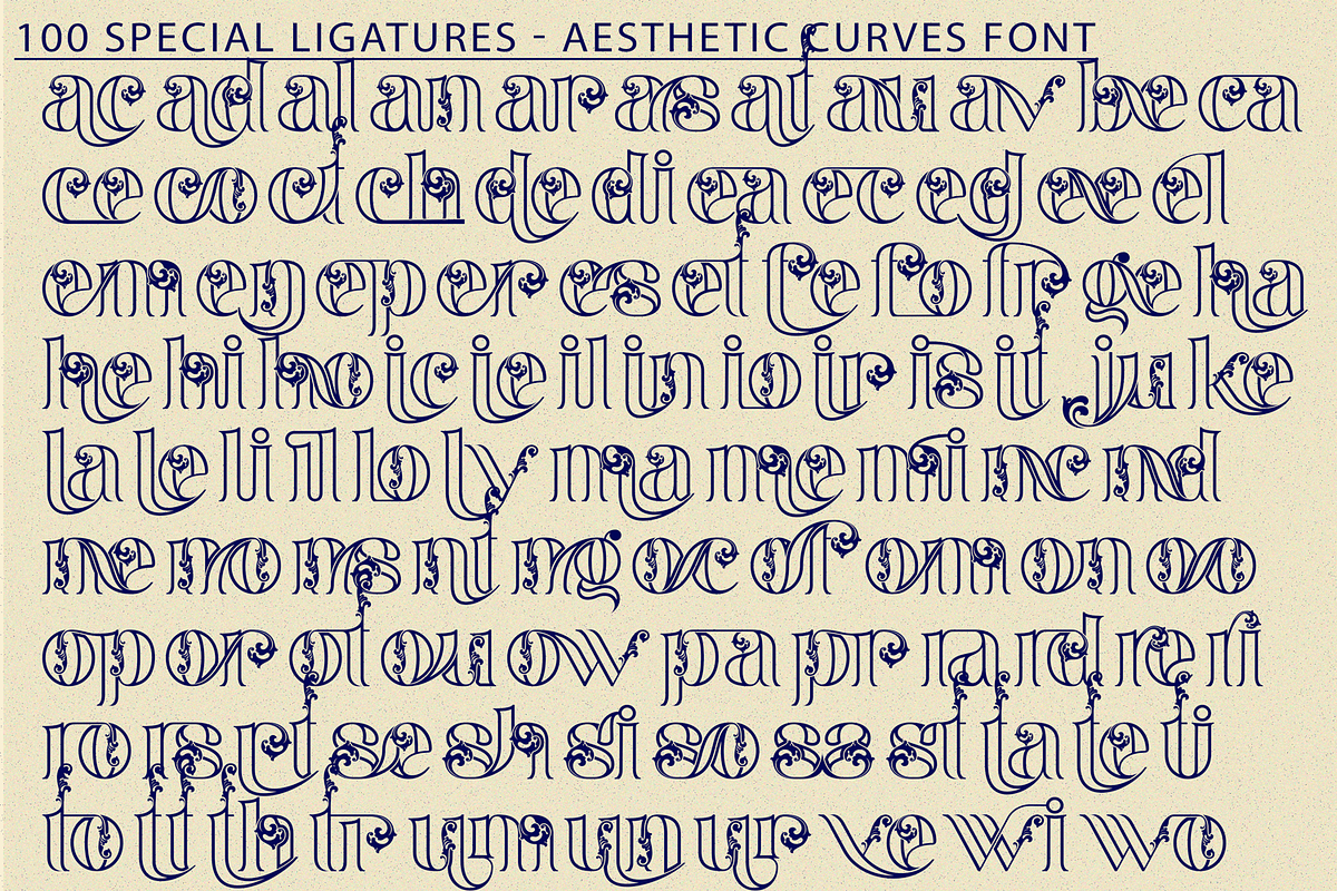 Aesthetic Curves - Gothic Font, a Serif Font by 177Studio
