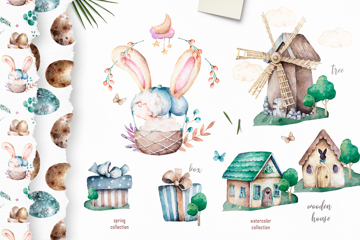 Happy Easter Spring Set, an Animal Illustration by Ann Art Houze (Photo 12 of 17)