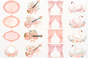 Pink Ballet Clipart Baby Ballerina, a Person Illustration by SugarCloudStudioArt (Thumbnail 2 of 9)