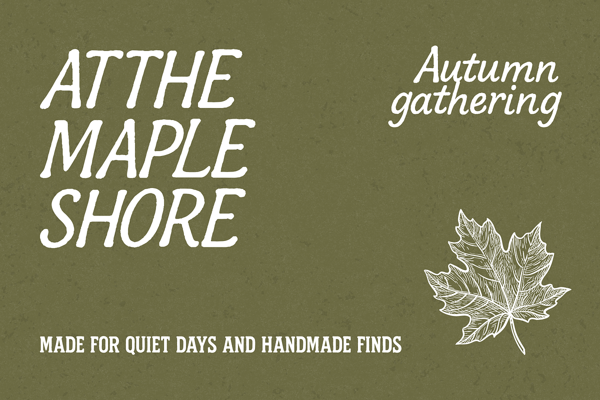 The Maple Shore – Font Duo, a Script Font by Creacy Studio (Photo 4 of 8)