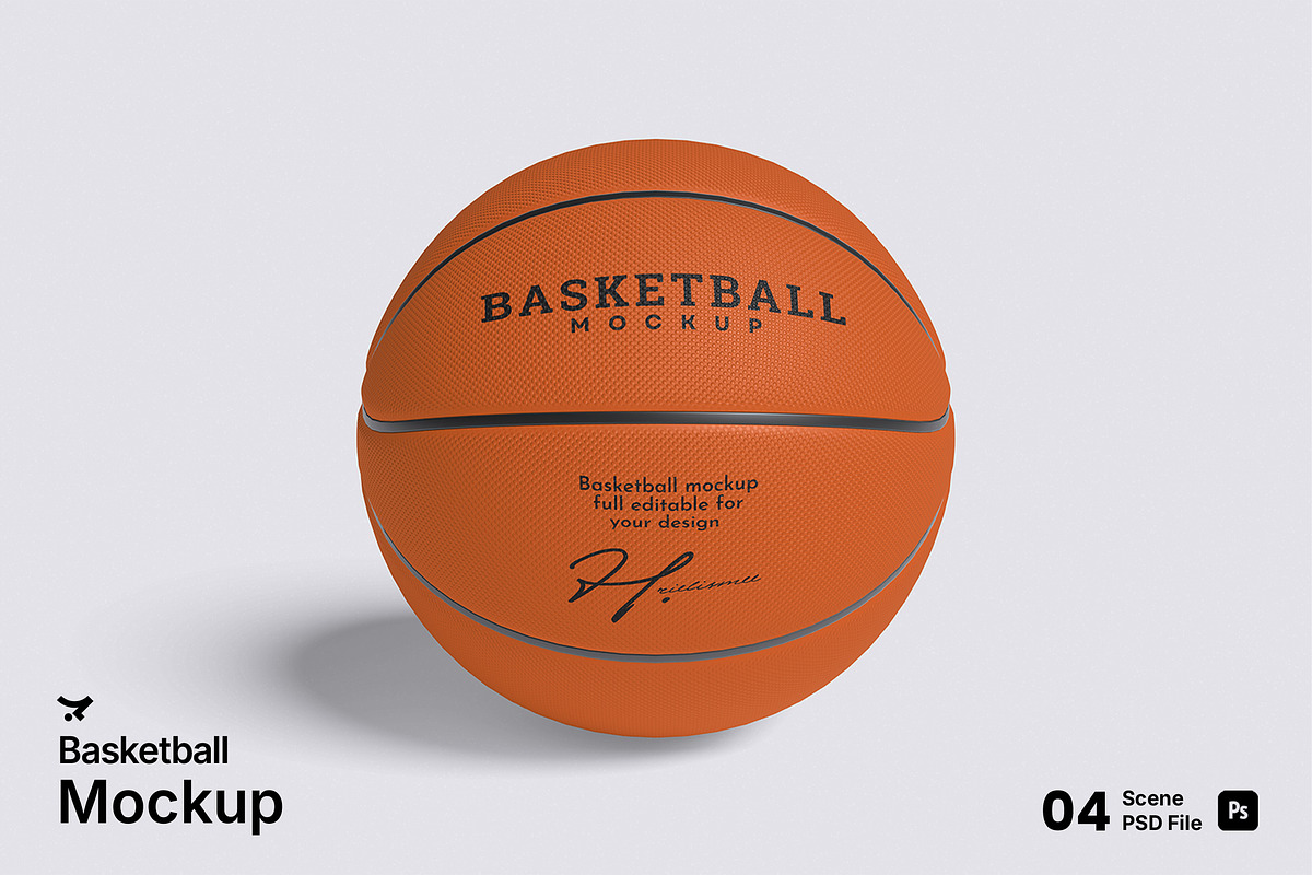 Basketball Mockup Bundle Set, an Advertising Mockup by Rielismee (Photo 1 of 5)
