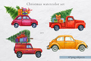 Christmas watercolor set, an Animal Illustration by Nastilustra (Thumbnail 5 of 11)