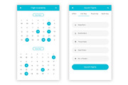 Travel & Flight Booking Adobe XD App, an UI Kit Template by themelove (Thumbnail 2 of 16)