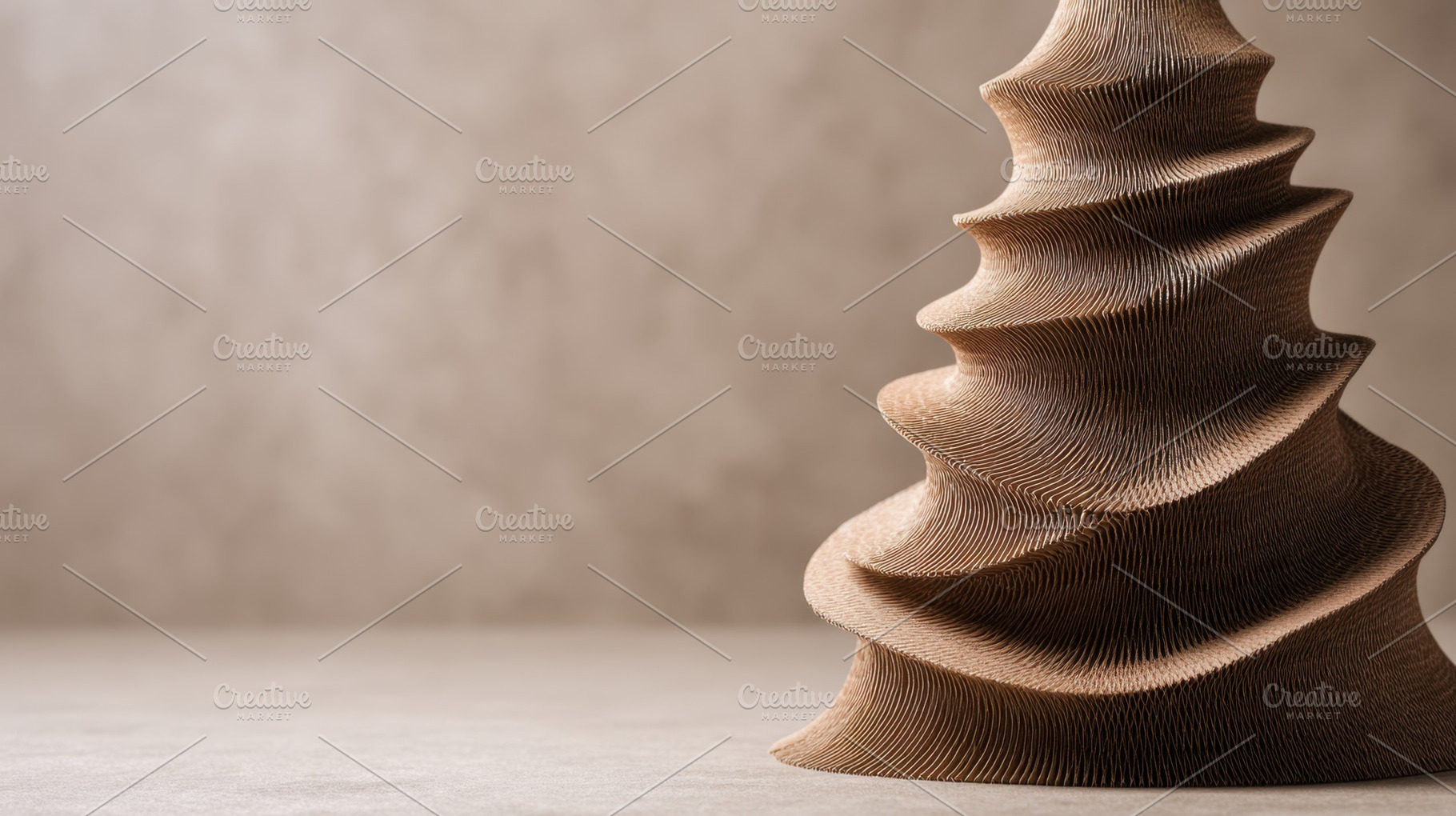 Chic wooden tree decor design, a Photo by Beautiful things