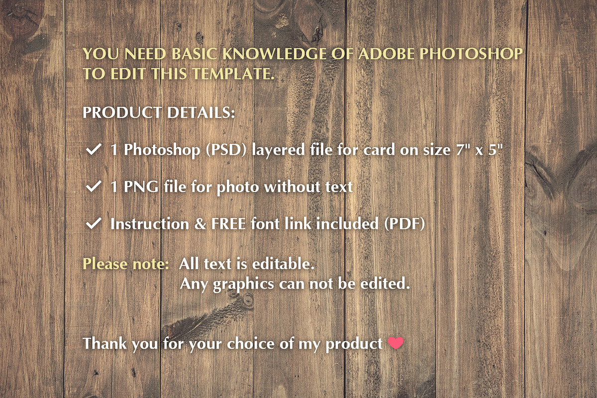 Watercolor Photo Card Template PSD, a Card Template by PSD templates and Photos (Photo 4 of 4)