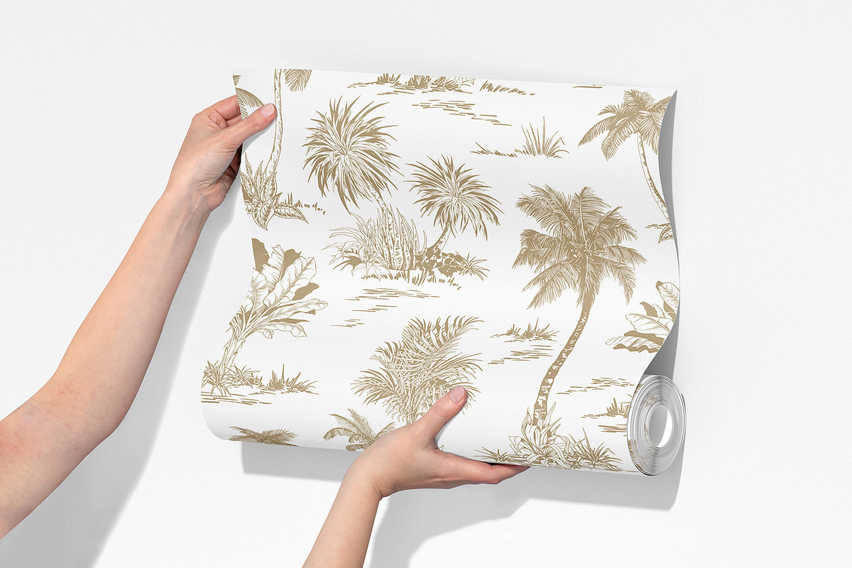 Palm Trees Pattern Collection, an Illustration by Jeanna Draw (Photo 4 of 11)