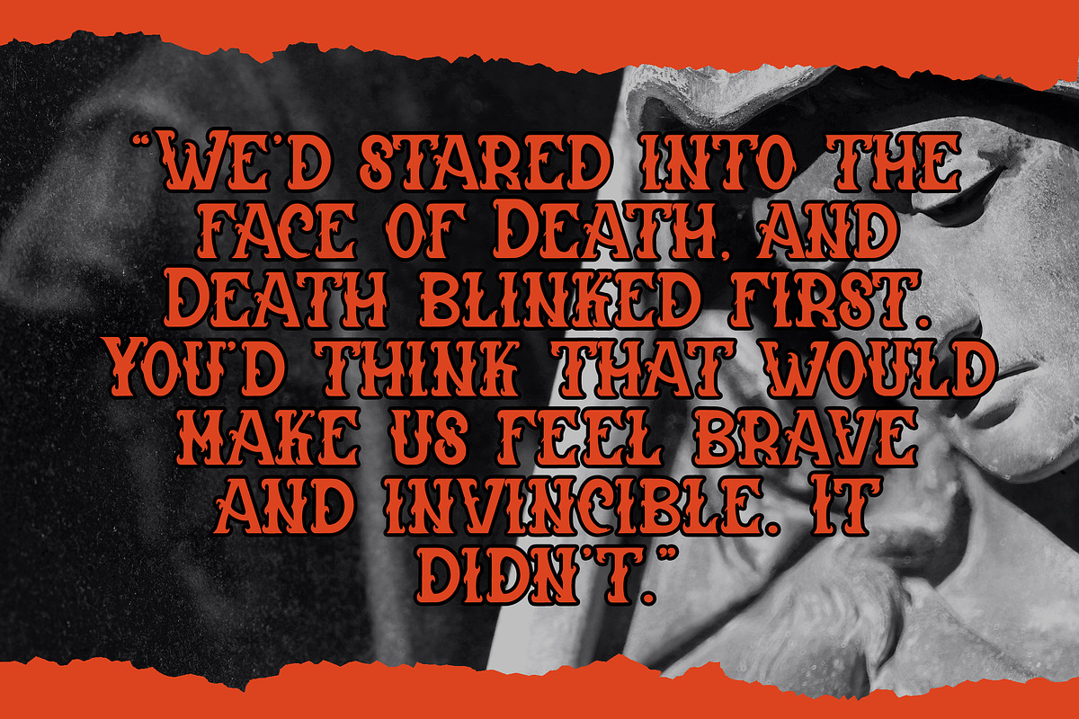 Hardrock - Blackletter Typeface Font, a Handwritten Font by Arendxstudio (Photo 4 of 9)