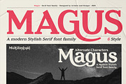 Magus - Serif font family, a Serif Font by Artistic & Unique (Thumbnail 2 of 15)