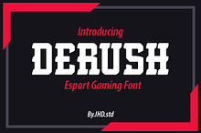 Derush Esport Gaming Font