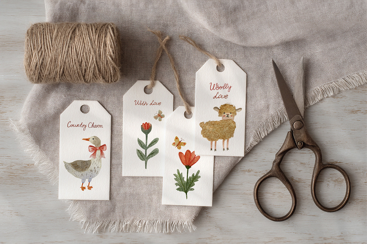 Country Cottage Charm Watercolor, a Decorative Illustration by Anna Druzhkova (Photo 19 of 32)