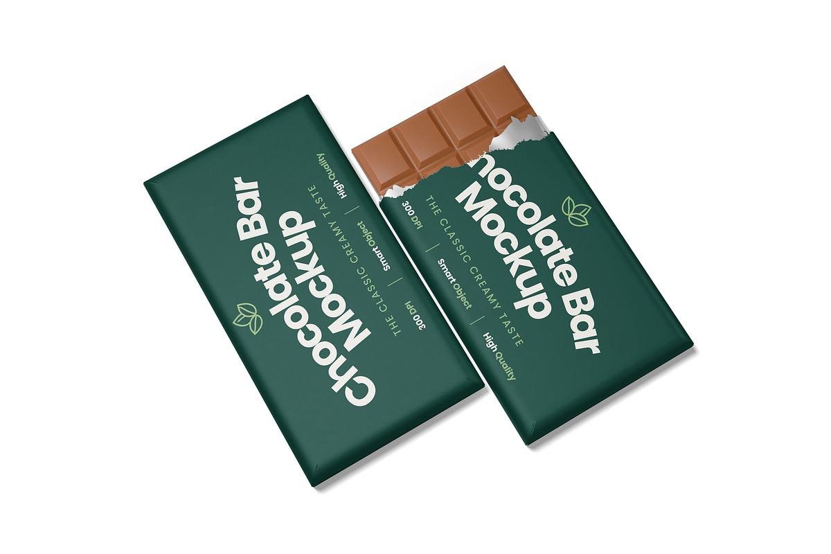 Chocolate Bar Packaging Mockup, a Packaging Mockup by DSNA Mockup (Photo 3 of 3)