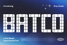 Batco – Grid Based Experimental Font