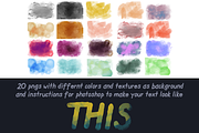 Touch The Sky - Watercolor & Texture, a Handwritten Font by wodnerwoman (Thumbnail 3 of 9)