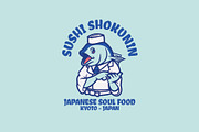 Sushi Shokunin Logo Template, a Branding & Logo Template by Kreasi Malam (Thumbnail 1 of 4)