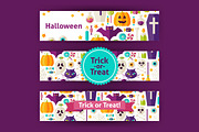 Halloween Party Vector Flat Banners, a Flyer Template by Anna_leni (Thumbnail 6 of 6)