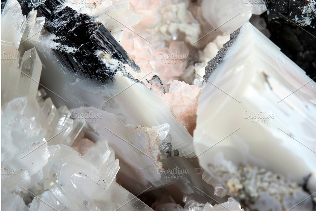 Close Up of Rocks and Crystals, an Illustration by tilialucida