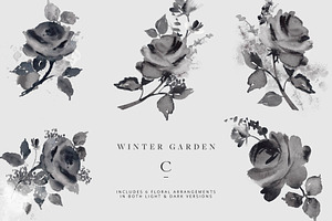 Winter Garden Clip Art