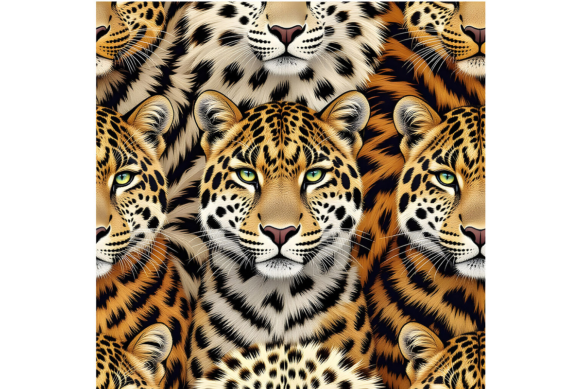 Face of a Jaguar, an Animal Illustration by Sharon Schwalbe (Photo 2 of 2)