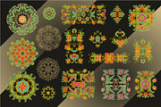 Ornamental rosettes, border ornament, a Decorative Illustration by Dainia (Thumbnail 2 of 2)