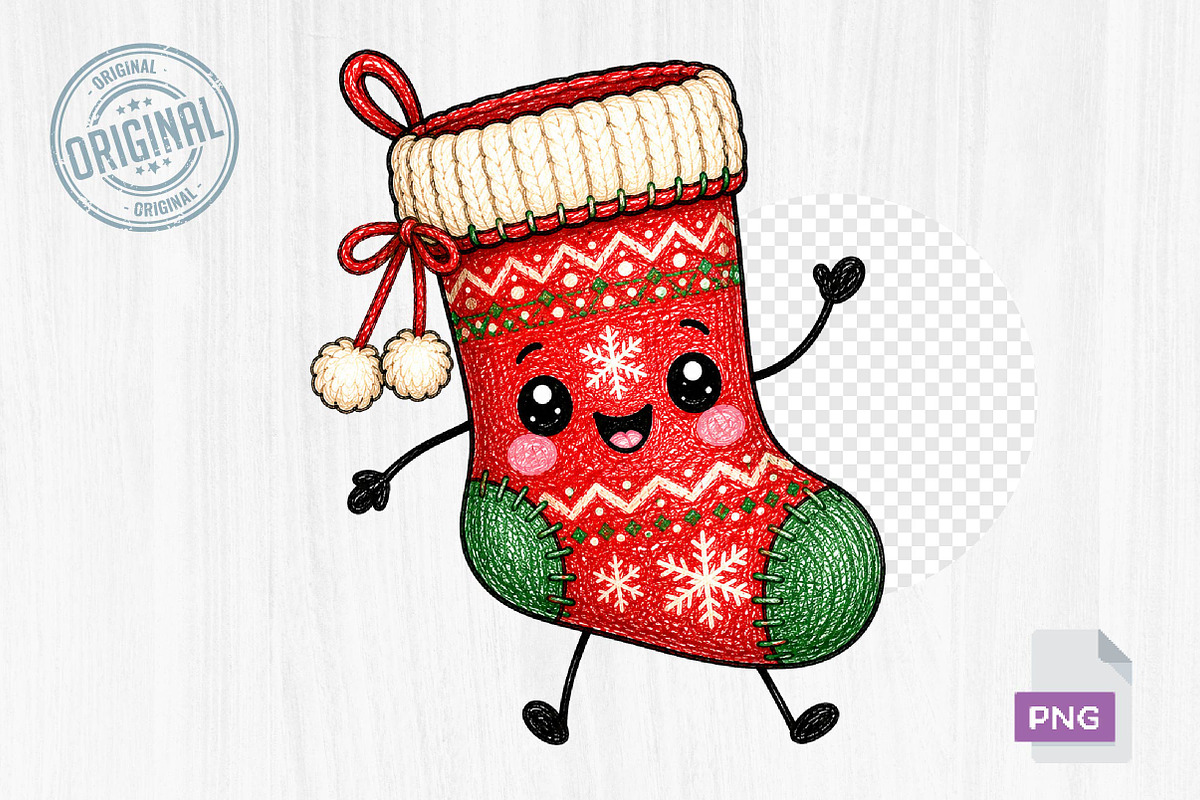 Cute Christmas Doodle Clipart, a Seasonal Illustration by CreationArt (Photo 4 of 12)