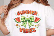Watermelon Coquette Bow Summer Vibes, an Illustration by DreamArtGraphic (Thumbnail 3 of 4)