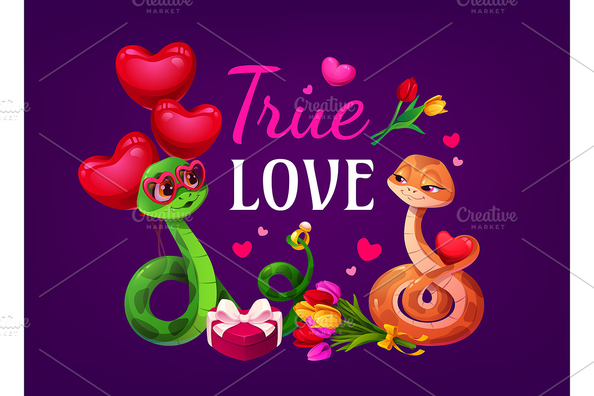 True love quote for Valentine day gr, an Illustration by Buch&Bee (Photo 3 of 3)