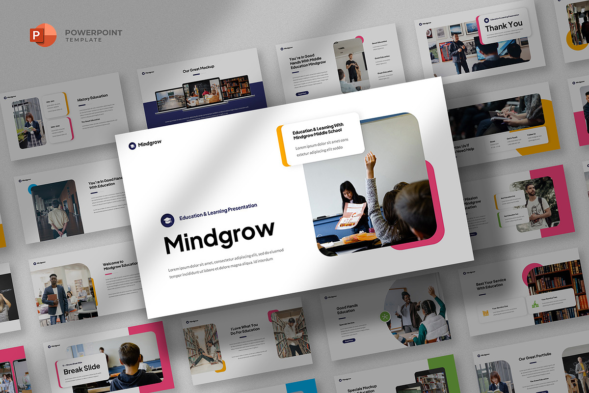 Education Powerpoint Template, a Presentation Template by fluffstudio (Photo 1 of 6)