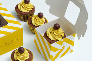 Cupcake Boxes Mockup