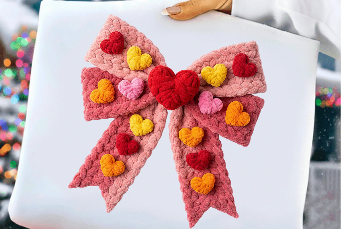 Bow Valentine PNG, an Illustration by Craft Nest (Photo 1 of 5)