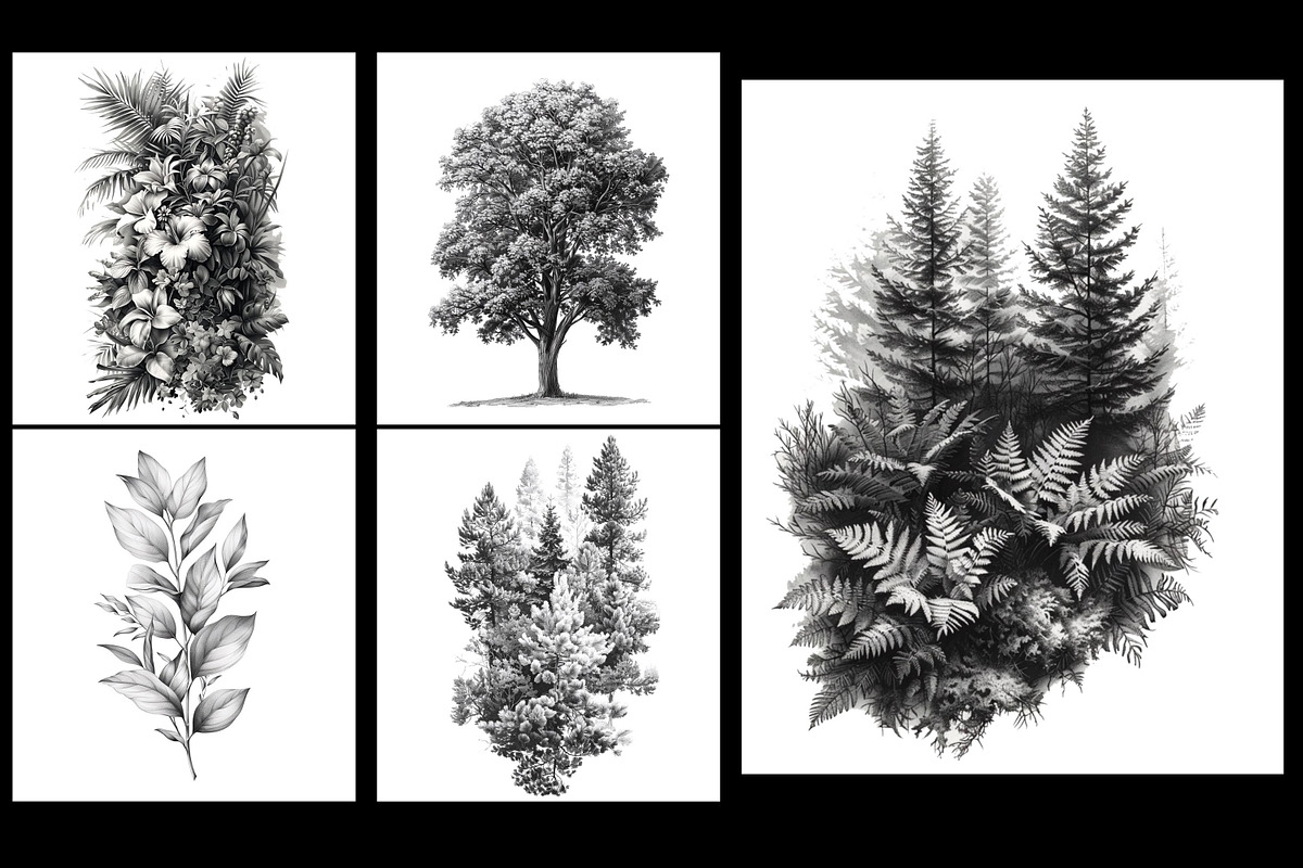 Procreate, landscape design kit, a Brush Add-On by Studio.Valhalla (Photo 4 of 8)