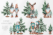 Christmas Snowmen Cartoons & Trees, an Animal Illustration by Jeanna Draw (Thumbnail 4 of 13)