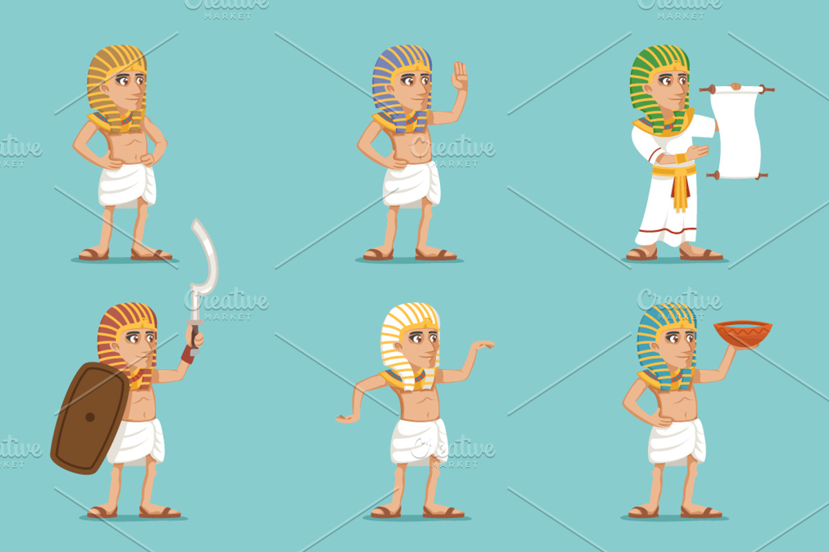 Ancient egyptian people, a Person Illustration by Meiluns shop