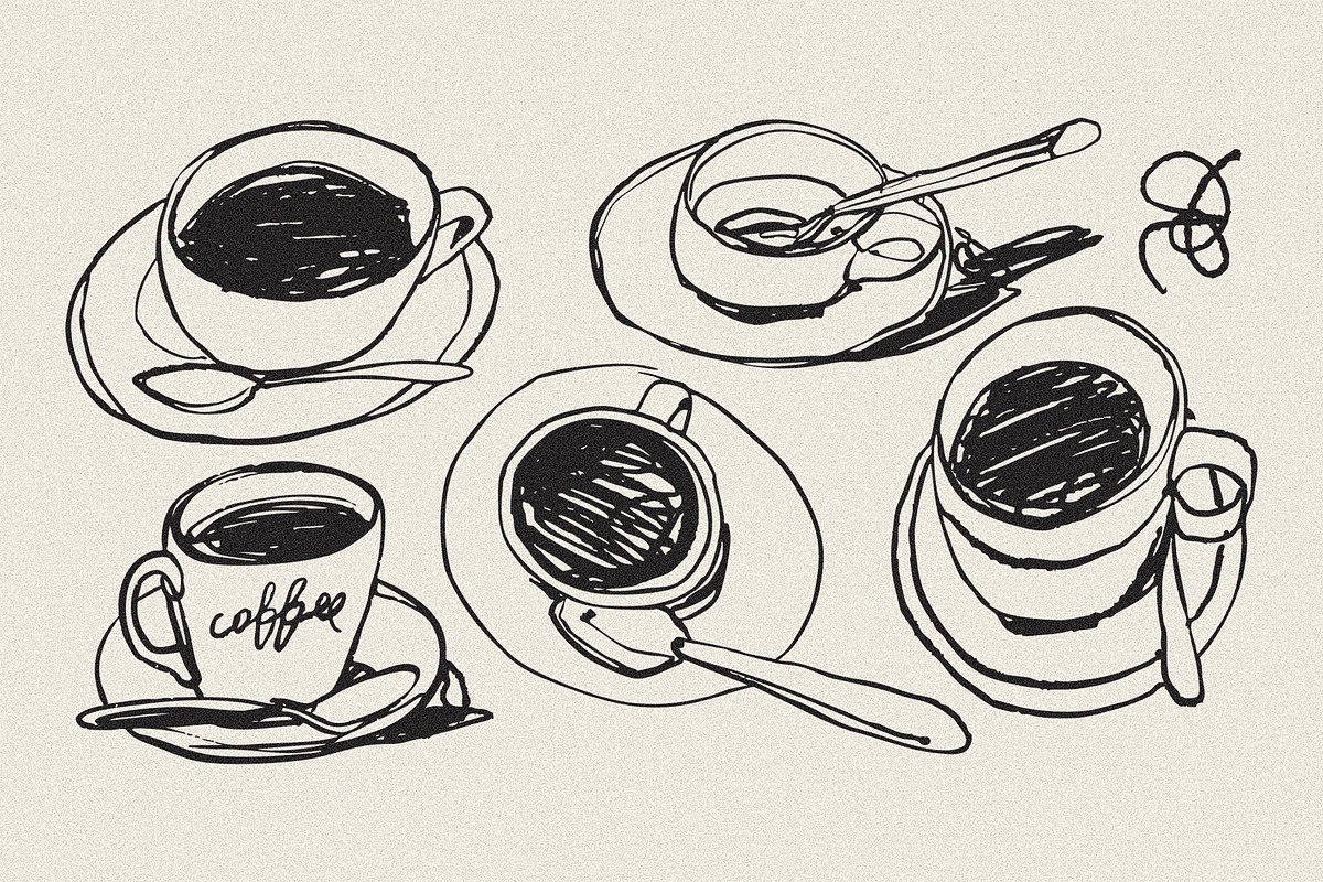 Coffee sketches, a Food Illustration by Twisted Tail (Photo 4 of 5)