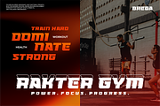 BREGA – Bold Sport Display Font, a Font by Vroz Studio (Thumbnail 5 of 8)