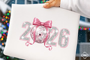 Pink Coquette New Year 2026 Png, an Illustration by SinaCreation (Thumbnail 1 of 10)