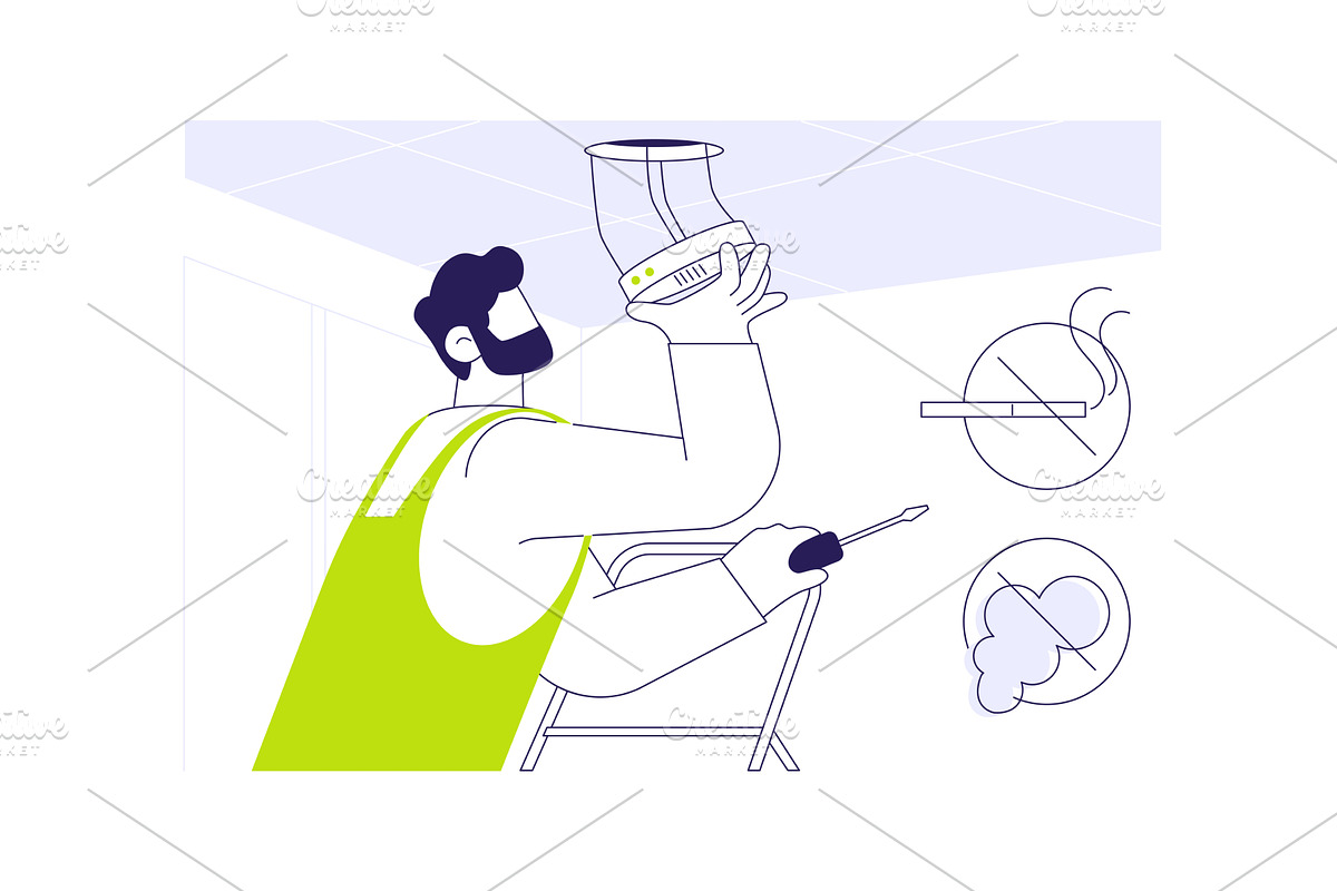 Smoke and gas sensor abstract, a Technology Illustration by Visual Generation
