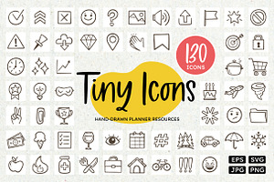 Planner Icon Set. 130 Doodle Icons., an Outline Icon by insemar