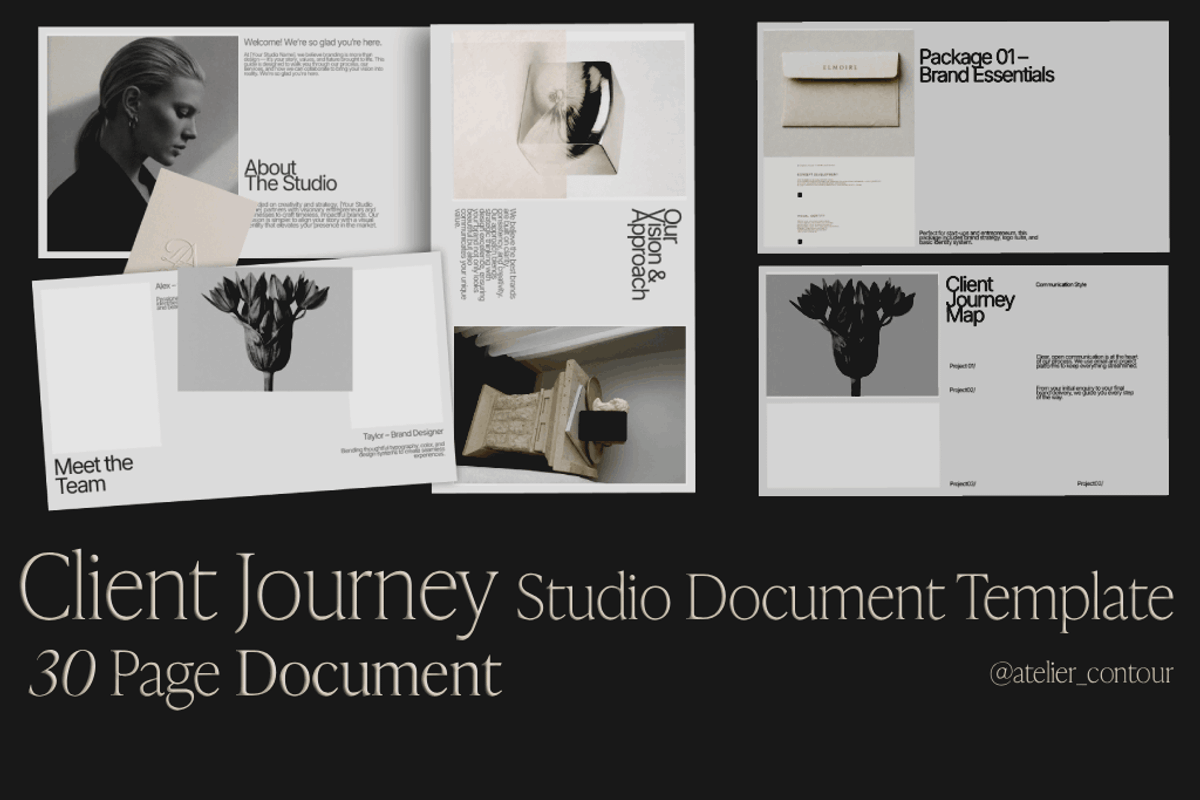 Client Journey Document Template, a Presentation Template by Atelier Contour (Photo 1 of 6)