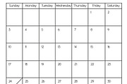 Fully Editable Calendar Months, a Stationery Template by S.M.R (Thumbnail 2 of 3)