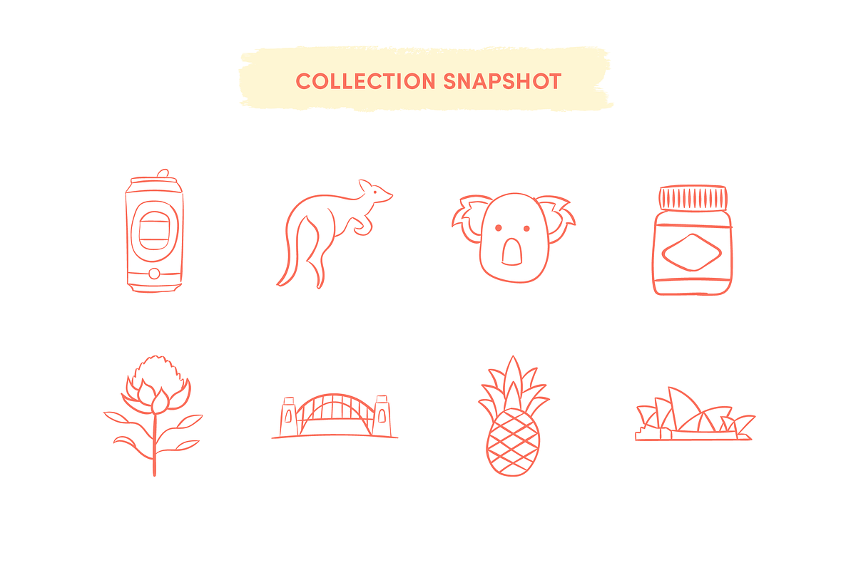Australian Themed Icons, an Outline Icon by Caroline Mackay (Photo 2 of 8)