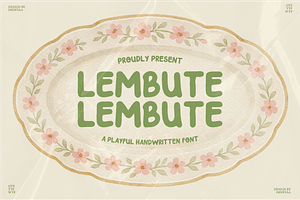 Lembute - A Playful Handwritten Font