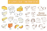 Cheese collection, a Food Illustration by Tatti Graphic Studio (Thumbnail 2 of 3)