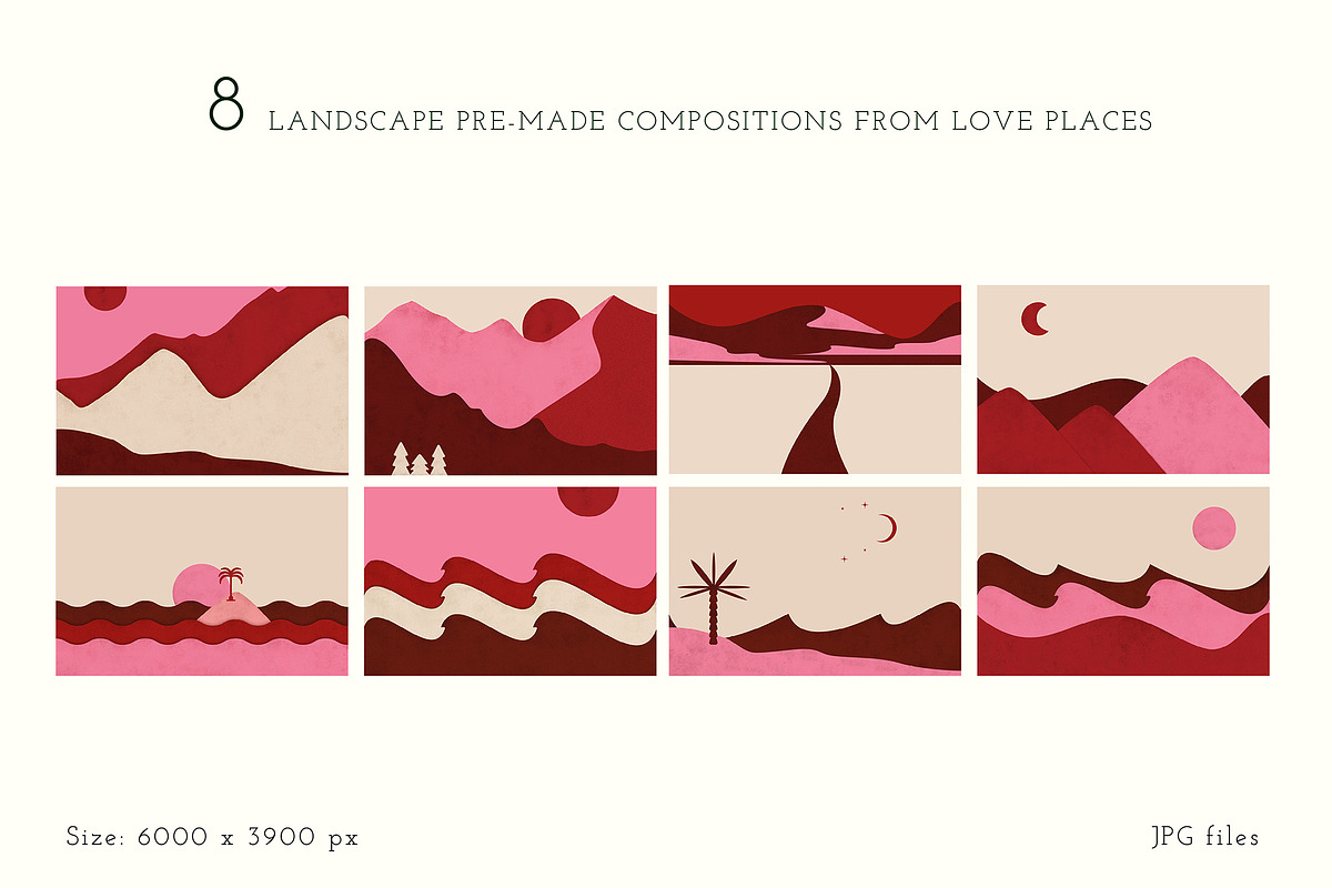 BUNDLE Love Places&Calm Waters, an Illustration by All This Concept (Photo 6 of 16)