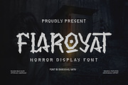 Flaroyat - Display Horror Font, a Handwritten Font by trabaskriya (Thumbnail 1 of 7)