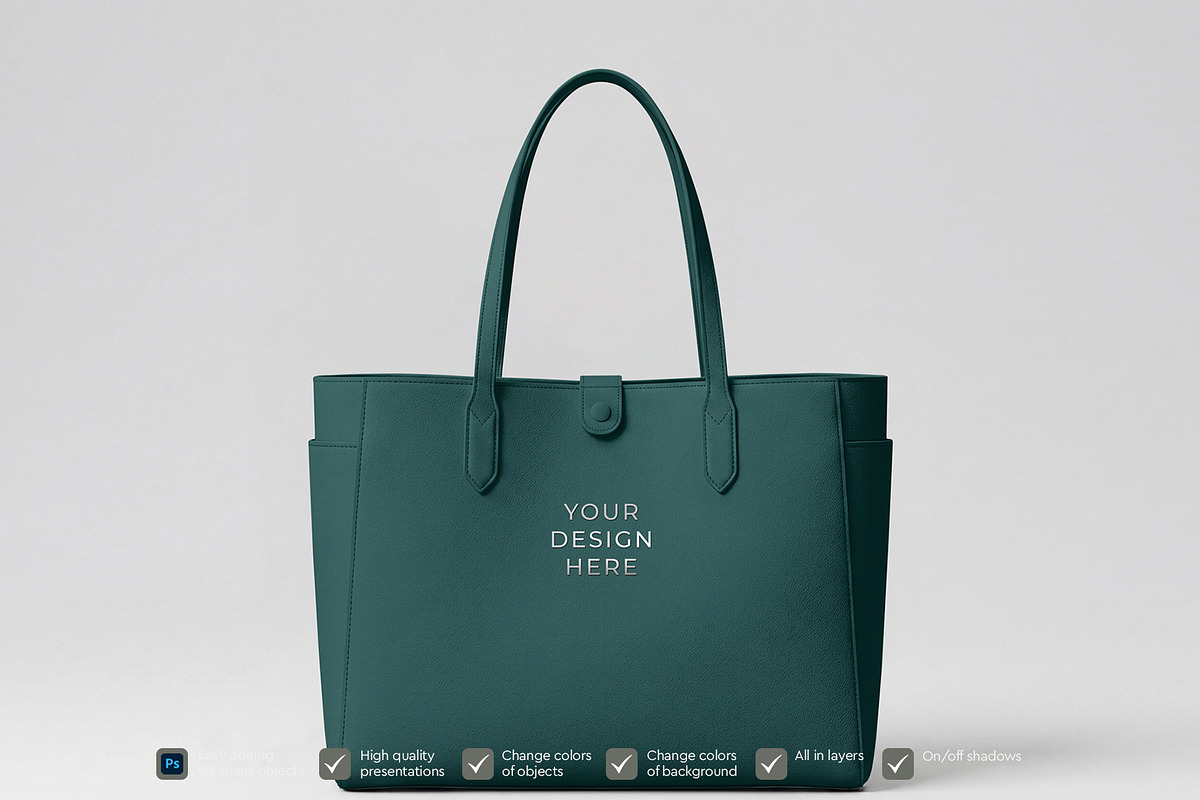 Leather Bag Mockup Template, a Merchandise Mockup by graphypix (Photo 3 of 4)