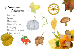 Autumn/Fall Clipart Elements