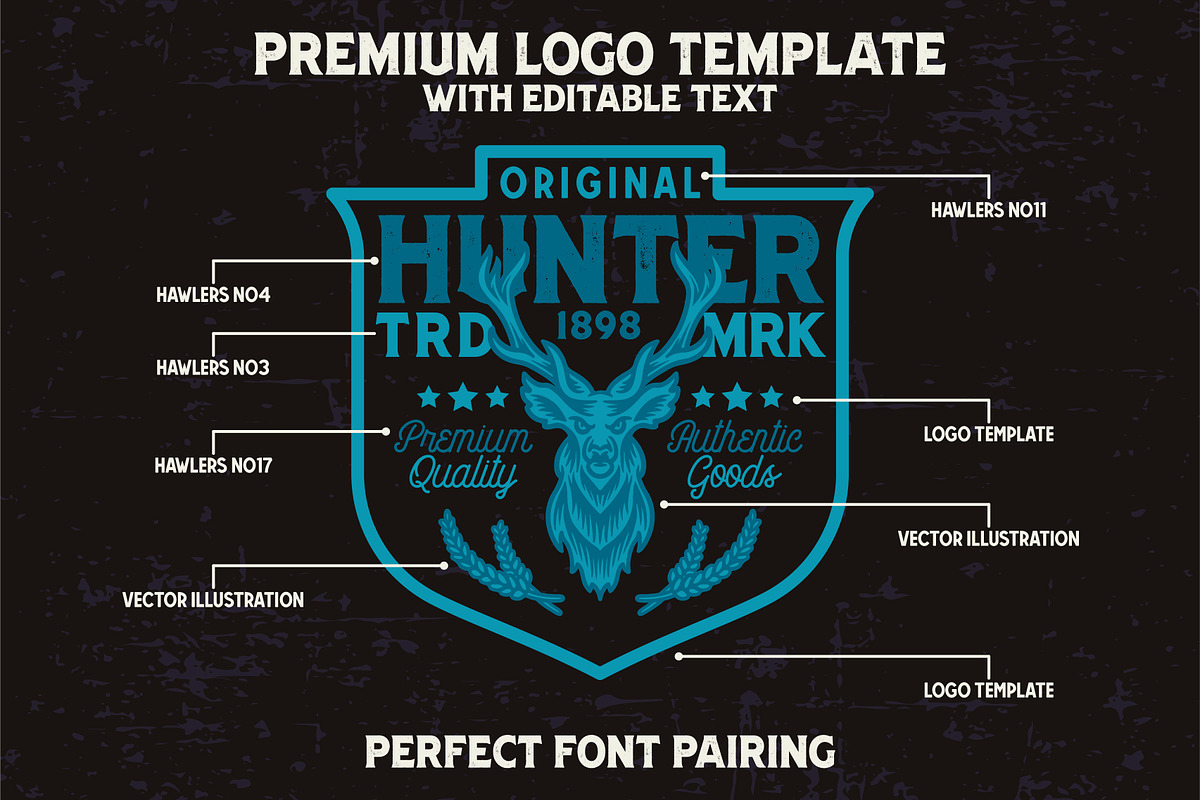 Hawlers Font Family + Extras preview 5