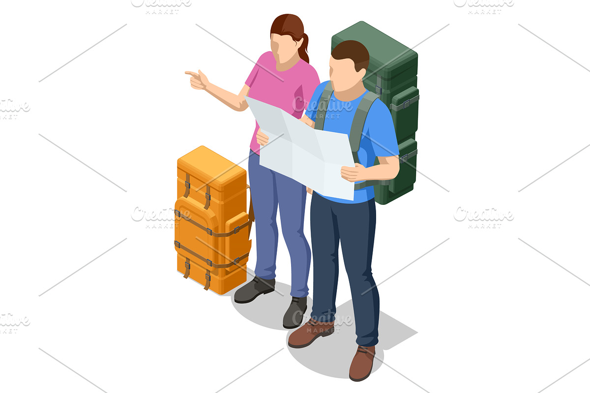 Isometric illustration of two, a Sport Illustration by Golden Sikorka