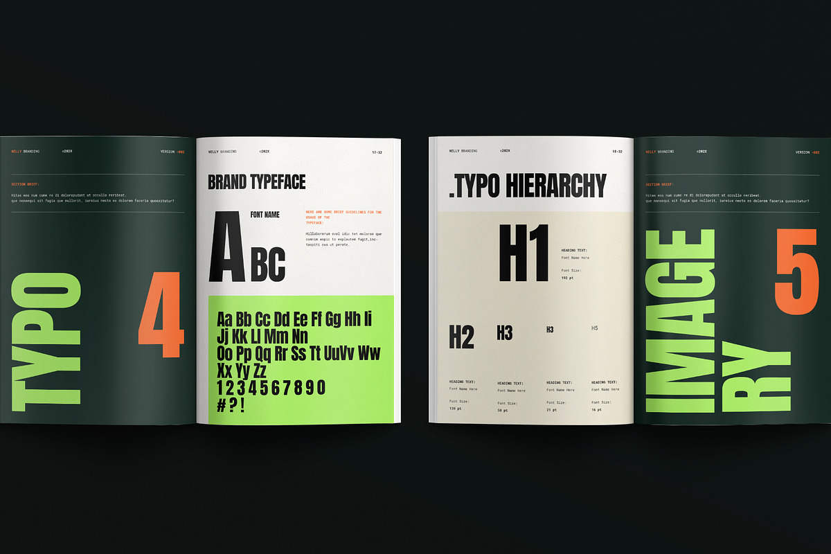Creative Brand Identity Guidelines, a Brochure Template by E-Type (Photo 7 of 12)
